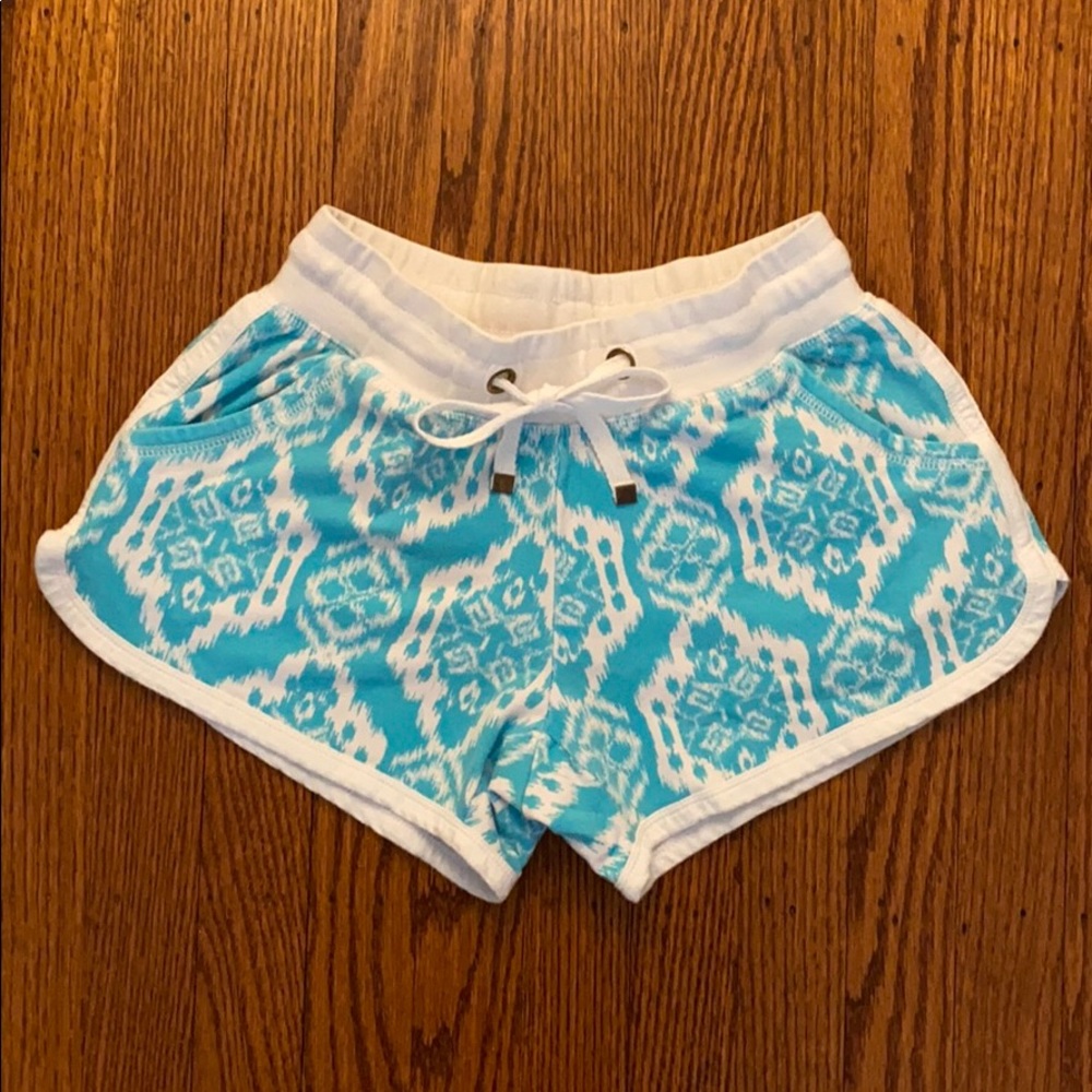 Blue and White Shorts